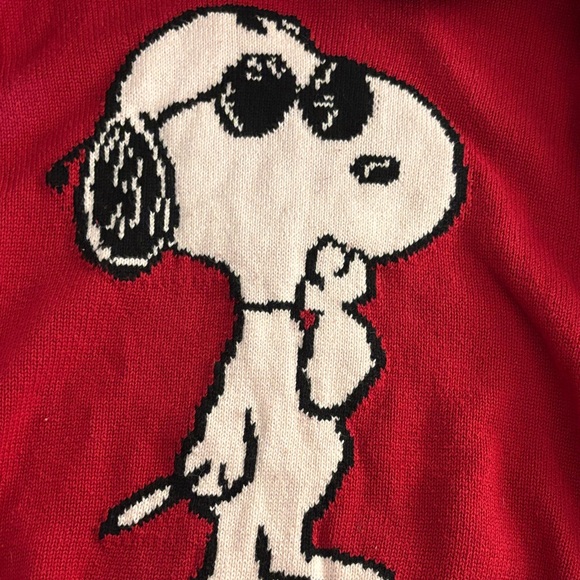 Peanuts Red Snoopy Crew Neck Sweater - Picture 4 of 4